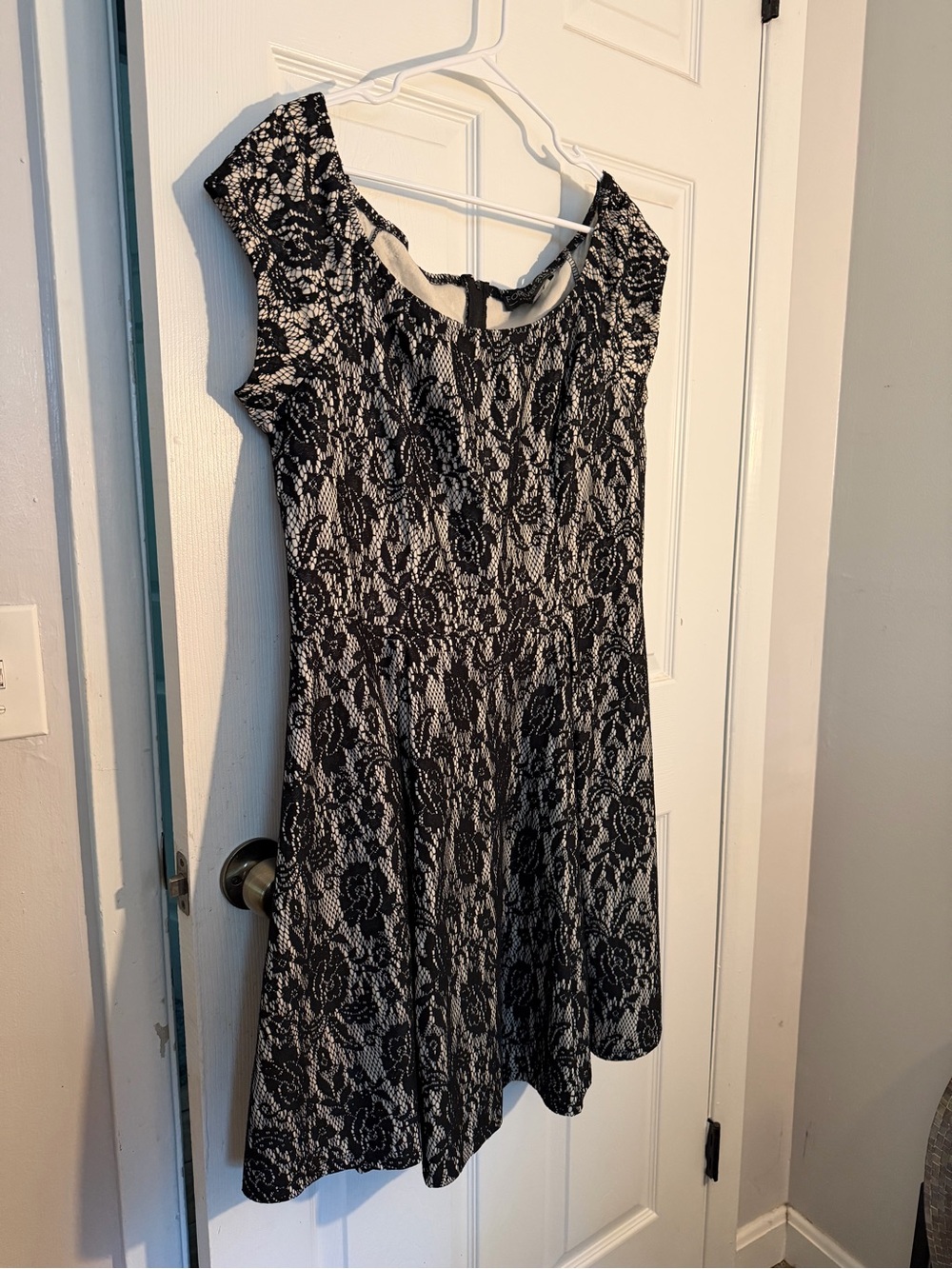 Forever 21 Plus Black Lace Overlay Dress